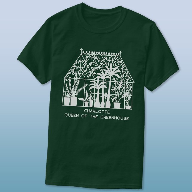 Queen of the Greenhouse Personalized Gardening T-Shirt (Creator Uploaded)