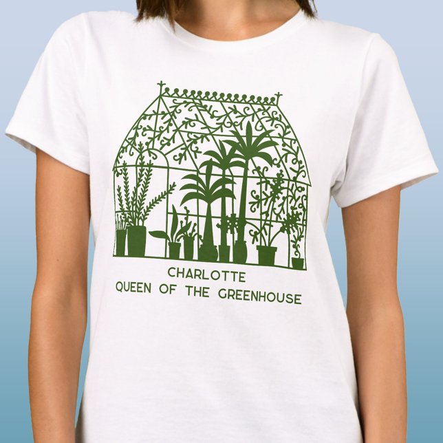 Queen of the Greenhouse Personalized Gardening T-Shirt (Creator Uploaded)