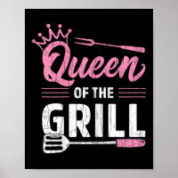 Queen Of The Grill Funny Bbq Barbeque Grilled Meat