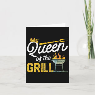 Queen Of The Grill Funny Smoked Meat Bbq Smoker Gr Card