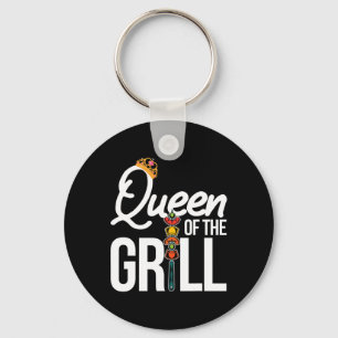 Queen Of The Grill Funny Smoking Meat Bbq Women By Keychain