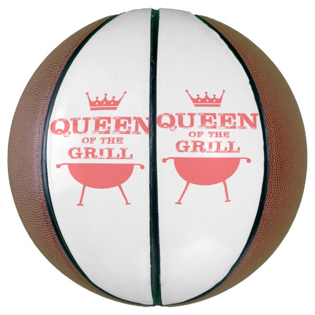 Queen Of The Grill, Pink Basketball (Vertical)