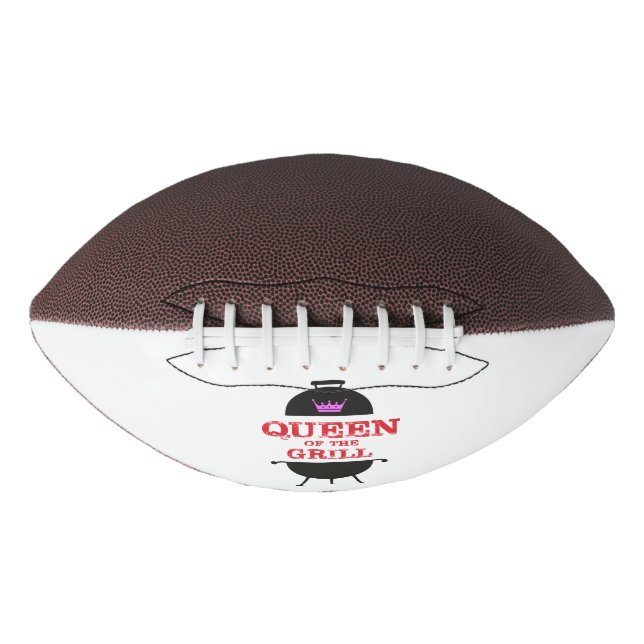 Queen Of The Grill, Pink Crown Red Football (Front)