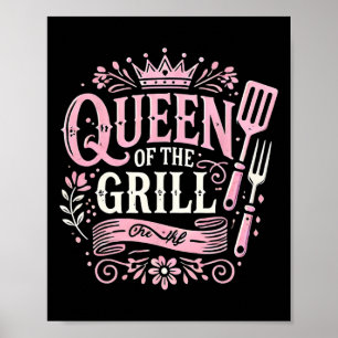 Queen Of The Grill Smoked Byrbecue Meat Bbq  Poster