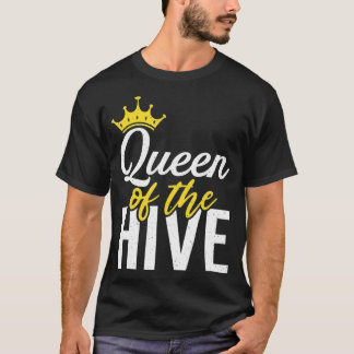 Queen of the Hive Bee Lover Beekeeping T-Shirt
