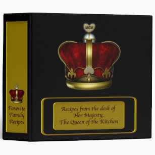 Queen of the Kitchen Crown Family Recipe Binder