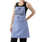Queen of the Kitchen Crown Foodie Mom Blue Plaid
