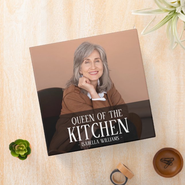 Queen of the Kitchen Editable Photo Name Design Binder (In Situ)