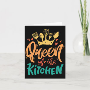 Queen Of The Kitchen Mom Mother Chef Mothers Day Card