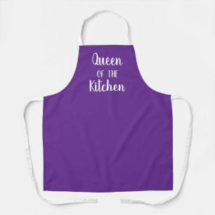 Queen of the Kitchen Purple Apron