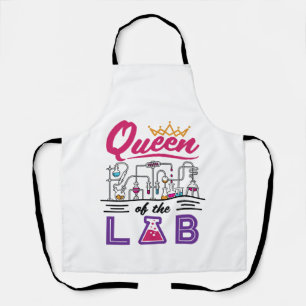 Queen of the Lab Laboratory Technician Scientist Apron