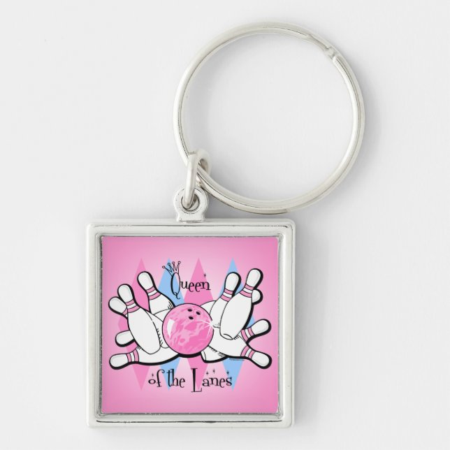 Queen of the Lanes Keychain (Front)