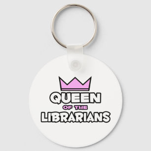Queen of the Librarians Keychain