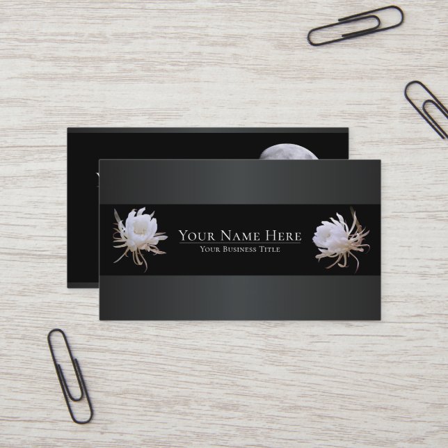 Queen of the Night Business Card (Front/Back In Situ)
