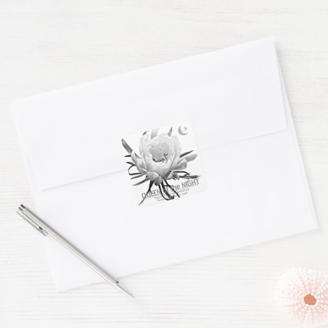 Queen of the Night Square Sticker (Envelope)