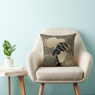 "Queen of the Nile" Throw Pillow