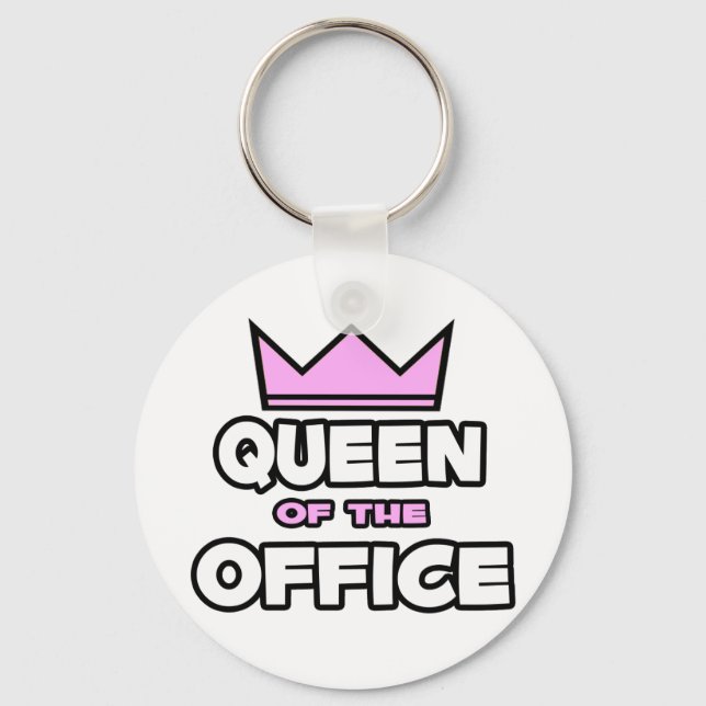 Queen of the Office Keychain (Front)