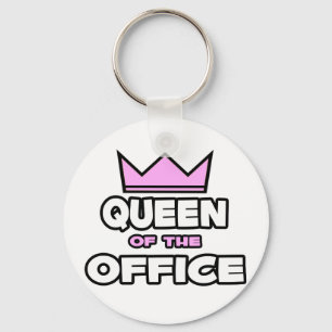 Queen of the Office Keychain