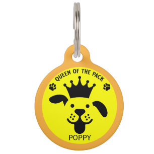 Queen Of The Pack Dog Pet Tag