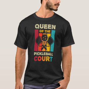 Queen Of The Pickleball Court Premium T-Shirt