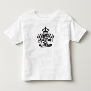 Queen Of The Playground Cute Children Quote Toddler T-shirt