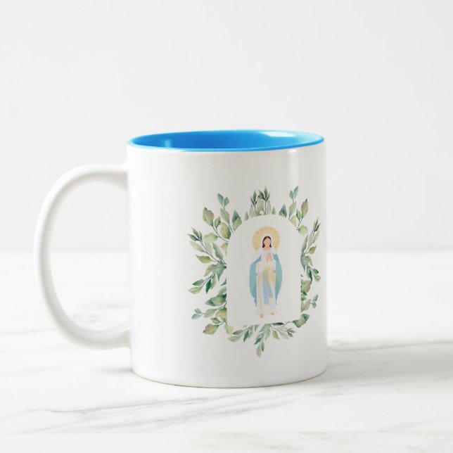 Queen of the Rosary Mug (Left)