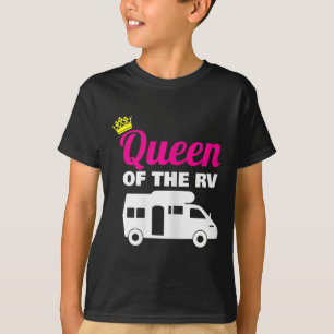 Queen Of The Rv Camping Camper Vacation Gift T-Shirt