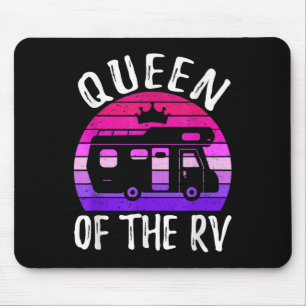 Queen Of The Rv Camping Camper Vacation Road Trip Mouse Pad