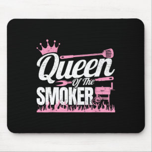 Queen Of The Smoker Grill Women Beef Brisket Smoki Mouse Pad