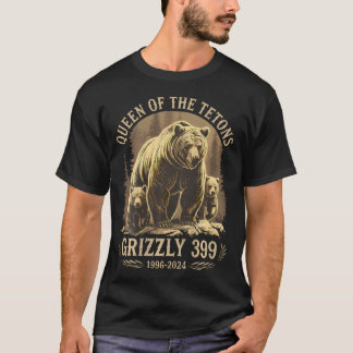 Queen Of The Tetons Grizzly 399 National Park (Fro T-Shirt