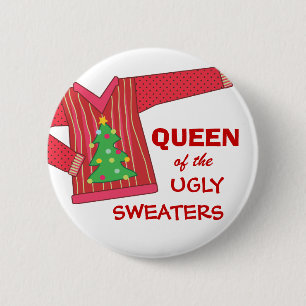 Queen of the Ugly Sweaters Holiday Contest Button