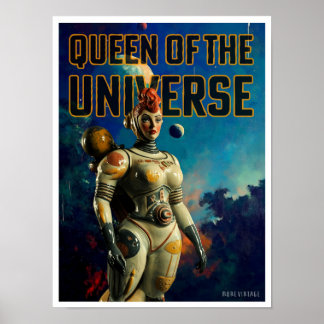 QUEEN OF THE UNIVERSE SCI-FI PRINT
