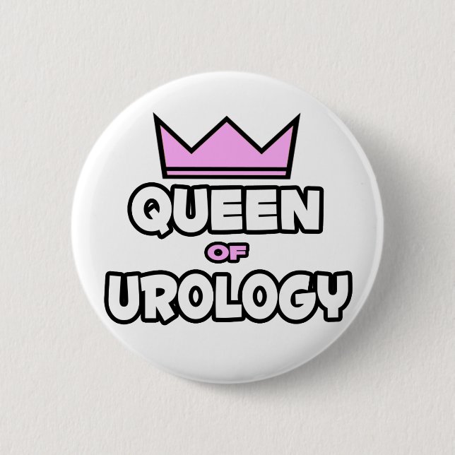 Queen of Urology 2 Inch Round Button (Front)