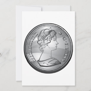 Queen On A Coin Invitation