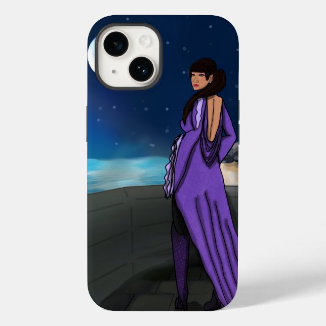 Queen on her Balcony Case-Mate iPhone Case (Back)