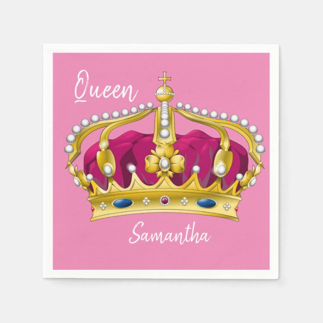Queen Paper Napkins (Front)