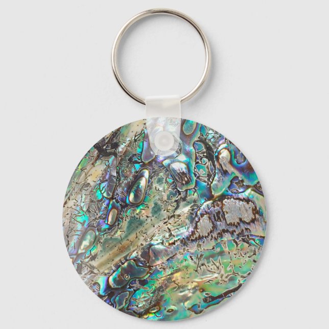 Queen paua shell keychain (Front)