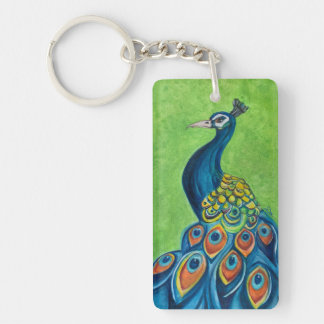 QUEEN & Peacock Acrylic Keychain, (double-sided)  Keychain
