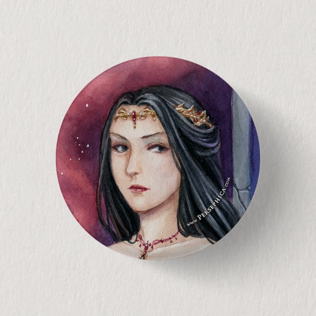 Queen Persephica Ickova of Thera 1 Inch Round Button (Front)