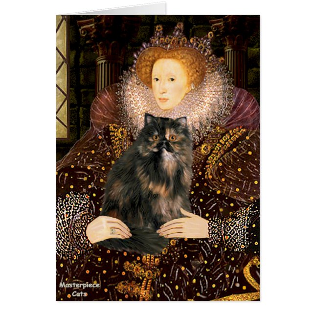 Queen - Persian Calico cat (Front)