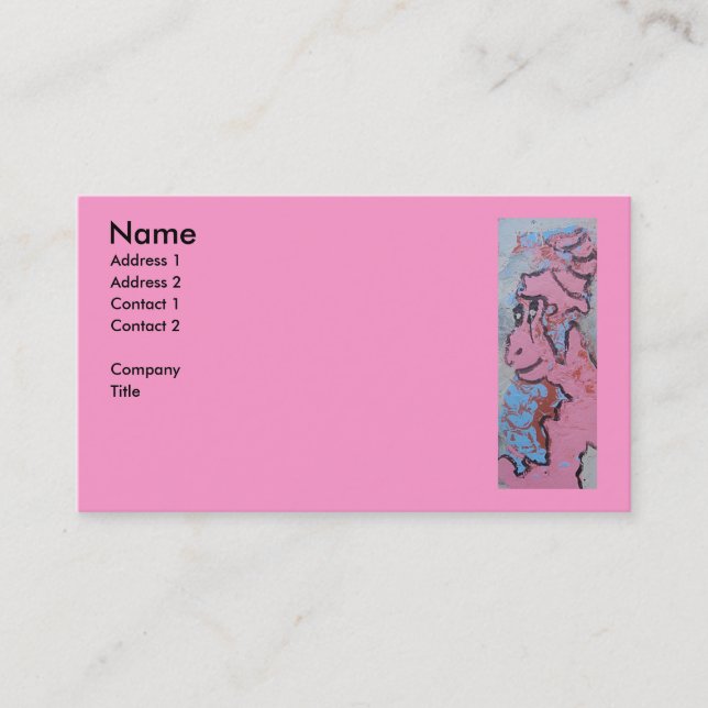 QUEEN PINK BUSINESS CARD (Front)