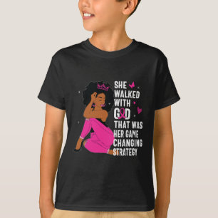 Queen Pink Ribbon Breast Cancer Awareness Month Wo T-Shirt