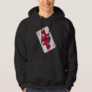 Queen Playing Card Game Cards Player Texas All In Hoodie