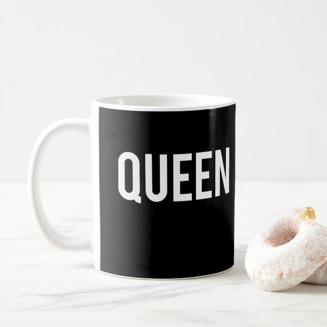 Queen Print Coffee Mug (With Donut)