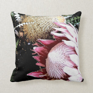 Queen Protea Throw Pillow