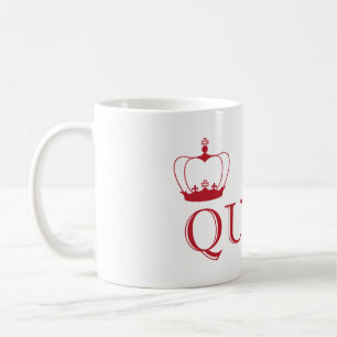 Queen Red Crown - customizable background colour Coffee Mug