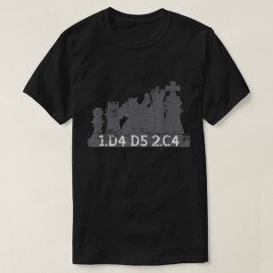 Queen’s Gambit Chess Opening Design T-Shirt