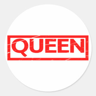 Queen Stamp Classic Round Sticker