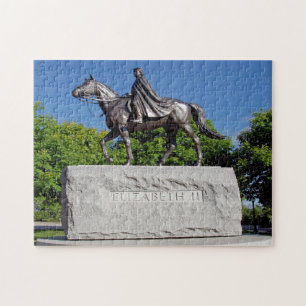 Queen Statue Ottawa. Jigsaw Puzzle