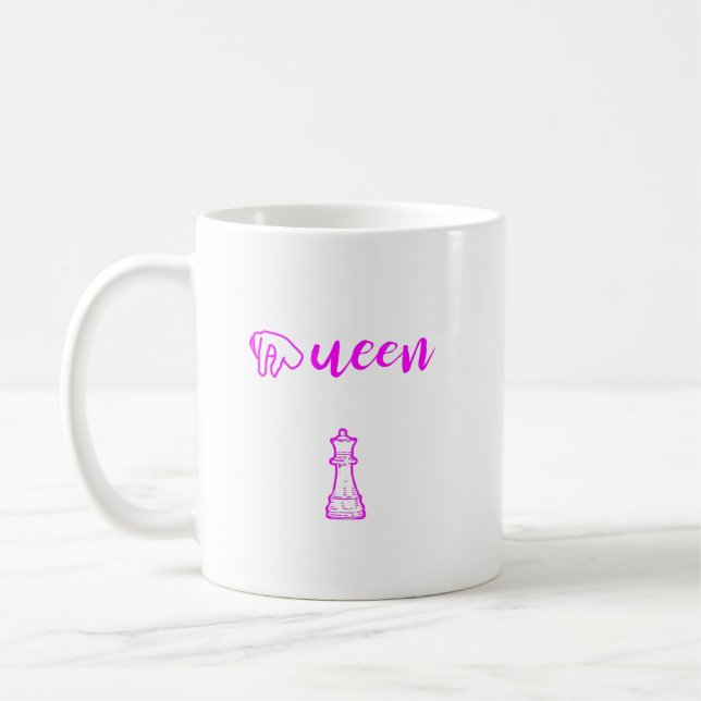 Queen – The Most Powerful Piece in Chess Coffee Mu Coffee Mug (Left)